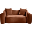Meridian Furniture Destin Cognac Velvet Loveseat