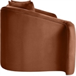 Meridian Furniture Destin Cognac Velvet Loveseat