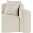 Meridian Furniture Destin Cream Velvet Loveseat