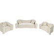 Meridian Furniture Destin Cream Velvet Loveseat