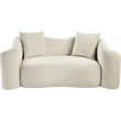 Meridian Furniture Destin Cream Velvet Loveseat