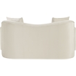 Meridian Furniture Destin Cream Velvet Loveseat