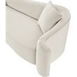 Meridian Furniture Destin Cream Velvet Loveseat