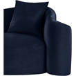 Meridian Furniture Destin Navy Velvet Loveseat