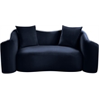 Meridian Furniture Destin Navy Velvet Loveseat
