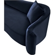 Meridian Furniture Destin Navy Velvet Loveseat