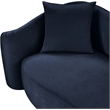 Meridian Furniture Destin Navy Velvet Loveseat
