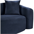 Meridian Furniture Destin Navy Velvet Loveseat