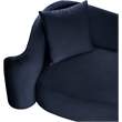 Meridian Furniture Destin Navy Velvet Loveseat