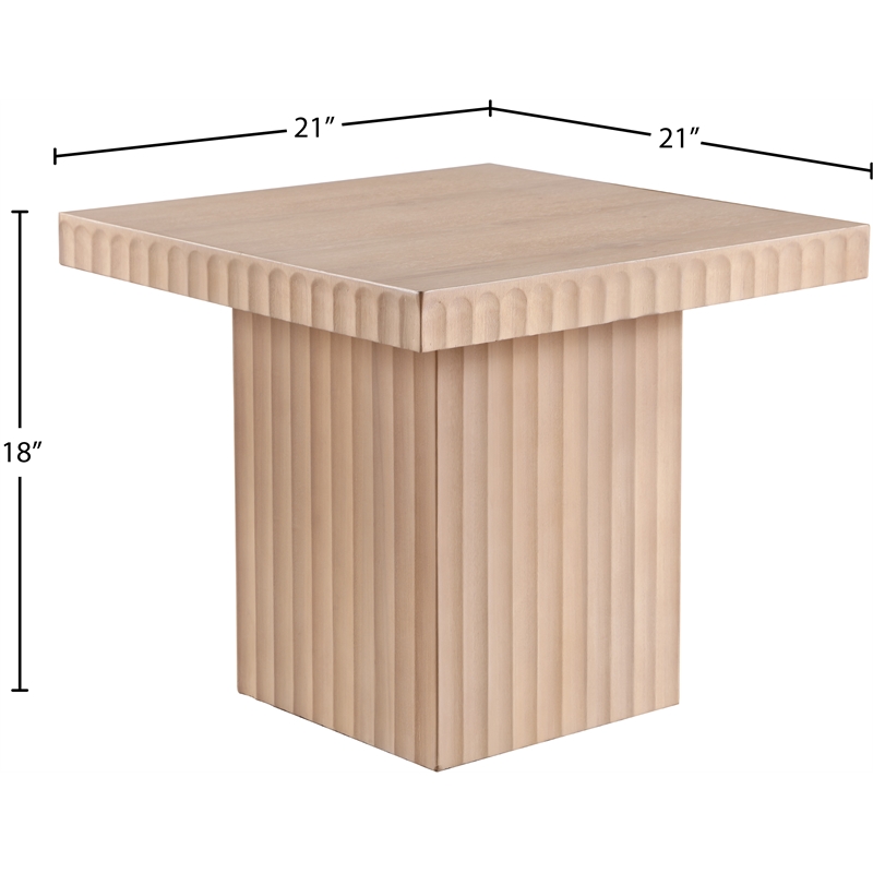 Meridian Furniture Spencer Natural Oak Veneer Coffee Table