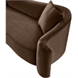 Meridian Furniture Destin Brown Velvet Sofa