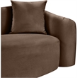 Meridian Furniture Destin Brown Velvet Sofa
