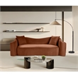 Meridian Furniture Destin Cognac Velvet Sofa