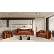 Meridian Furniture Destin Cognac Velvet Sofa