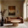 Meridian Furniture Destin Cognac Velvet Sofa