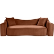 Meridian Furniture Destin Cognac Velvet Sofa