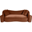 Meridian Furniture Destin Cognac Velvet Sofa