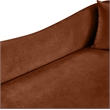 Meridian Furniture Destin Cognac Velvet Sofa