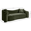 Meridian Furniture Destin Green Velvet Sofa