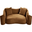 Meridian Furniture Destin Saddle Velvet Loveseat