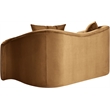 Meridian Furniture Destin Saddle Velvet Loveseat
