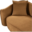 Meridian Furniture Destin Saddle Velvet Sofa