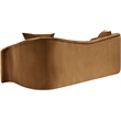 Meridian Furniture Destin Saddle Velvet Sofa