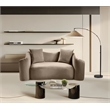Meridian Furniture Destin Taupe Velvet Loveseat