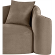 Meridian Furniture Destin Taupe Velvet Loveseat