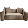 Meridian Furniture Destin Taupe Velvet Loveseat