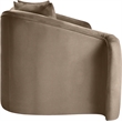Meridian Furniture Destin Taupe Velvet Loveseat
