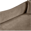 Meridian Furniture Destin Taupe Velvet Loveseat