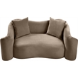 Meridian Furniture Destin Taupe Velvet Loveseat