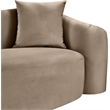 Meridian Furniture Destin Taupe Velvet Loveseat