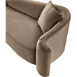 Meridian Furniture Destin Taupe Velvet Sofa