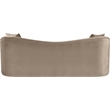 Meridian Furniture Destin Taupe Velvet Sofa