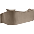 Meridian Furniture Destin Taupe Velvet Sofa