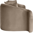 Meridian Furniture Destin Taupe Velvet Sofa