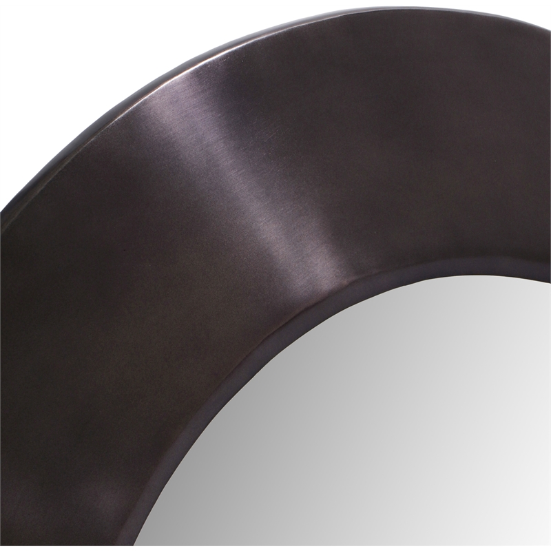 Meridian Furniture Sphere Black Iron Framed Mirror