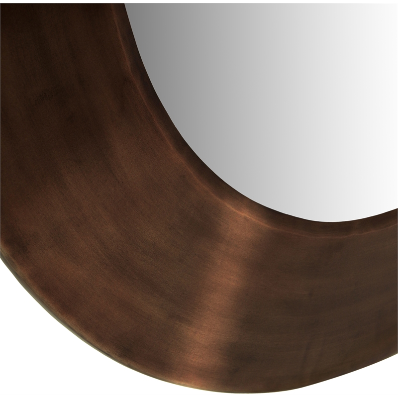 Meridian Furniture Sphere Brown Iron Framed Mirror