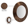 Meridian Furniture Sphere Brown Iron Framed Mirror