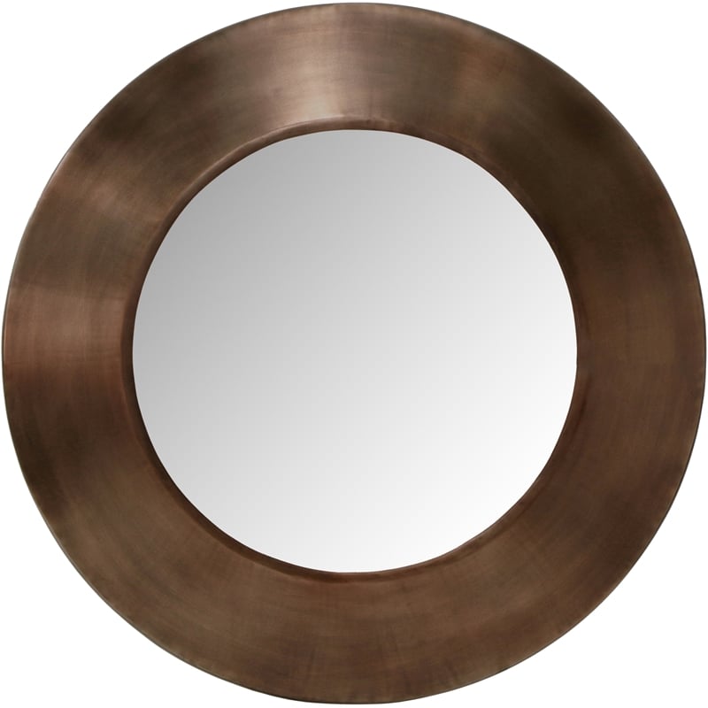 Meridian Furniture Sphere Brown Iron Framed Mirror