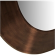 Meridian Furniture Sphere Brown Iron Framed Mirror
