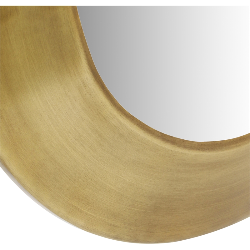 Meridian Furniture Sphere Gold Iron Framed Mirror
