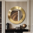 Meridian Furniture Sphere Gold Iron Framed Mirror
