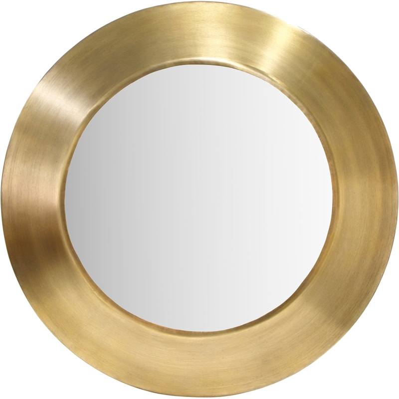 Meridian Furniture Sphere Gold Iron Framed Mirror
