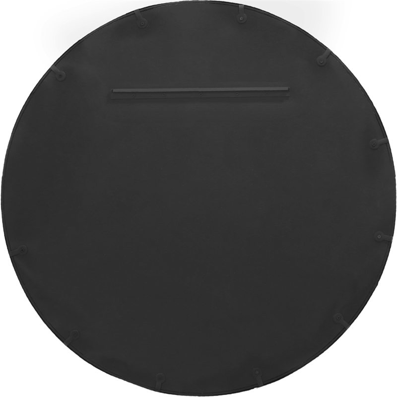 Meridian Furniture Sphere Silver Iron Framed Mirror