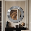 Meridian Furniture Sphere Silver Iron Framed Mirror