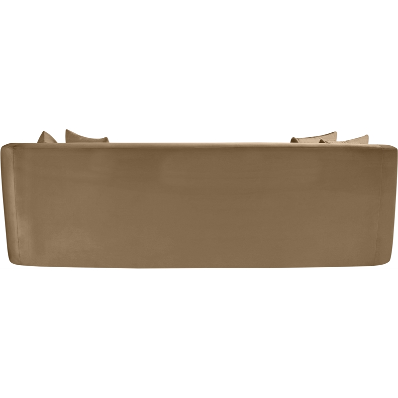 Meridian Furniture Alder Beige Velvet Sofa