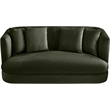 Meridian Furniture Alder Green Velvet Loveseat